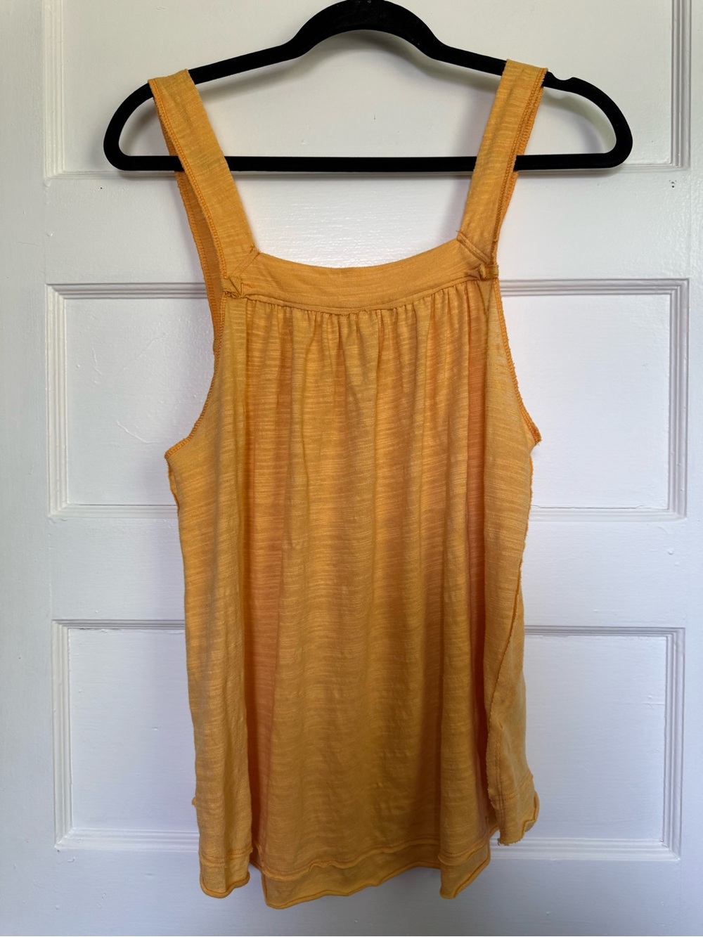 Free People We The Free Golden Yellow Tank Top Boho Cottagecore Butter Mom Sz S